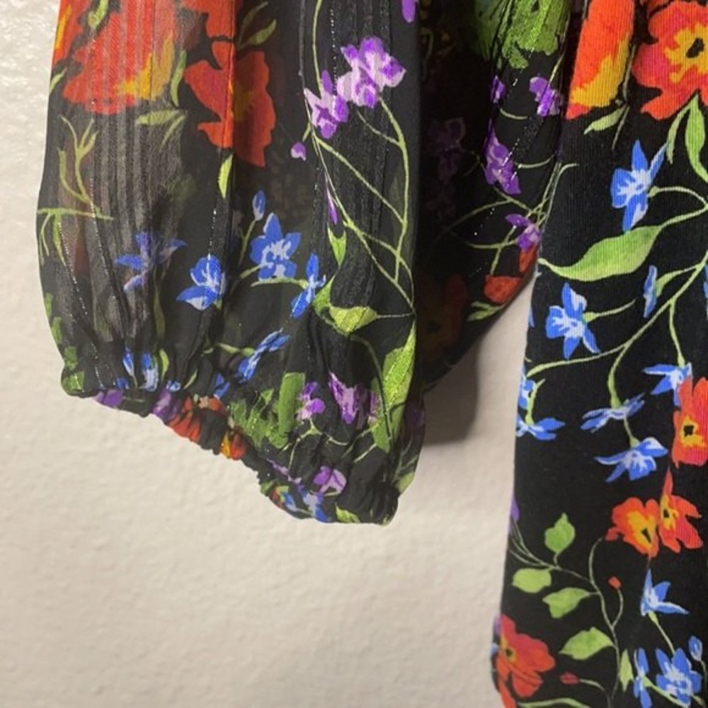 Maeve by Anthropologie Jacquin Floral Print Blouse - Picture 10 of 10
